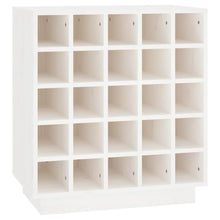 Wijnkast 55,5X34X61 Cm Massief Grenenhout Wit