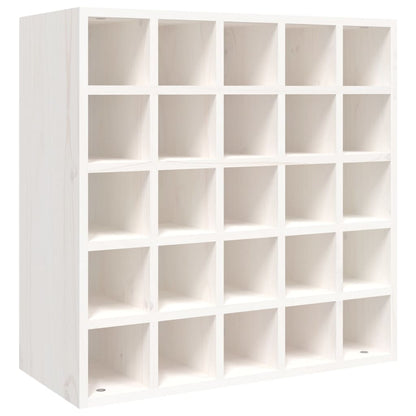 Wijnkast 56X25X56 Cm Massief Grenenhout Wit 1 56 x 25 x 56 cm