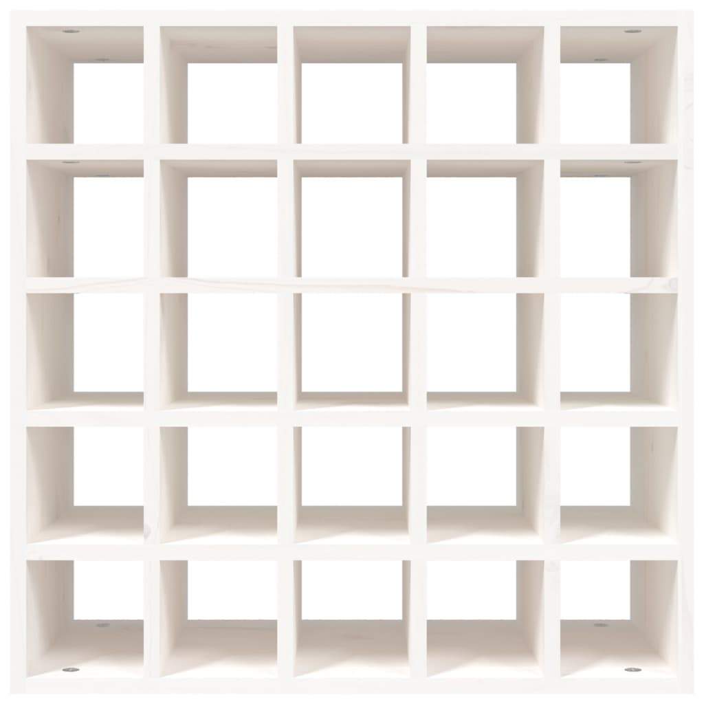 Wijnkast 56X25X56 Cm Massief Grenenhout Wit 1 56 x 25 x 56 cm