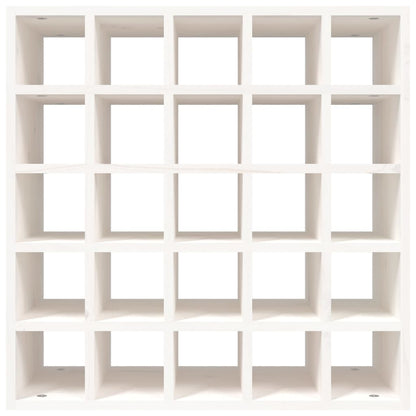 Wijnkast 56X25X56 Cm Massief Grenenhout Wit 1 56 x 25 x 56 cm