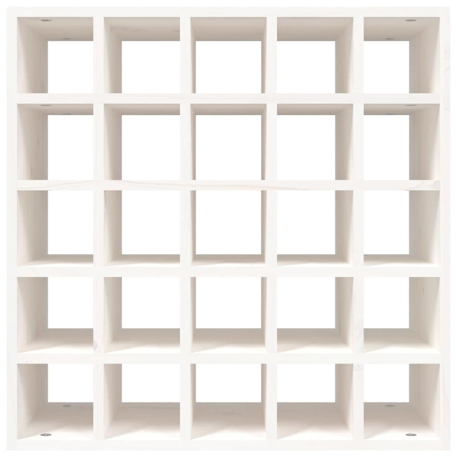 Wijnkast 56X25X56 Cm Massief Grenenhout Wit 1 56 x 25 x 56 cm