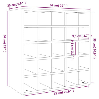 Wijnkast 56X25X56 Cm Massief Grenenhout Wit 1 56 x 25 x 56 cm
