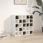 Wijnkast massief grenenhout wit 56x25x56 cm