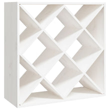 Wijnkast 62X25X62 Cm Massief Grenenhout Wit
