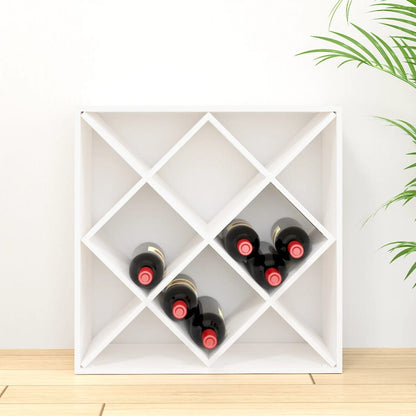 Wijnkast 62X25X62 Cm Massief Grenenhout Wit