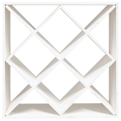 Wijnkast 62X25X62 Cm Massief Grenenhout Wit