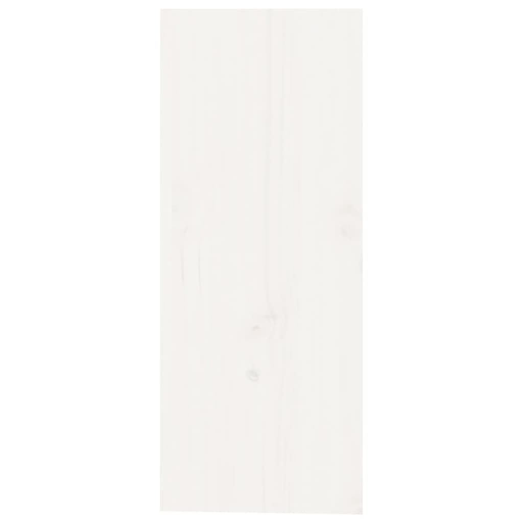 Wijnkast 62X25X62 Cm Massief Grenenhout Wit