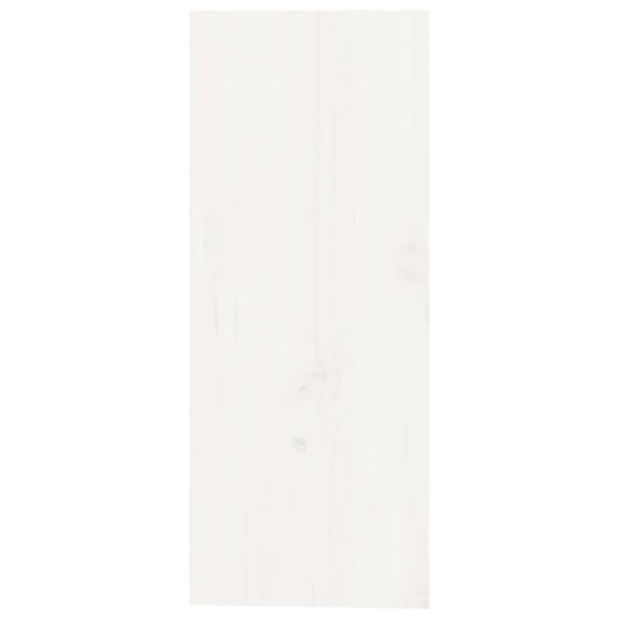 Wijnkast 62X25X62 Cm Massief Grenenhout Wit