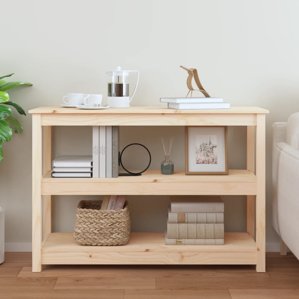 Wandtafel 110X40X74 Cm Massief Grenenhout