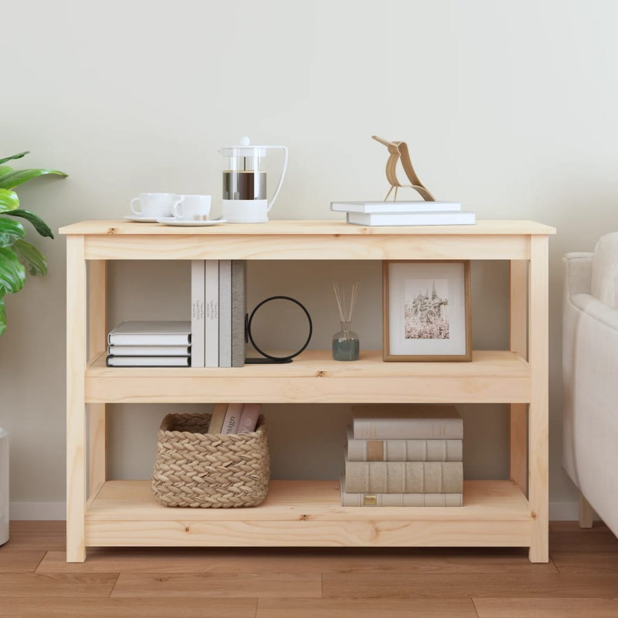 Wandtafel 110X40X74 Cm Massief Grenenhout