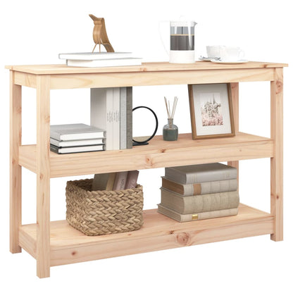 Wandtafel 110X40X74 Cm Massief Grenenhout