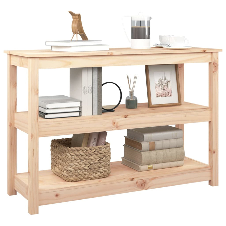 Wandtafel 110X40X74 Cm Massief Grenenhout