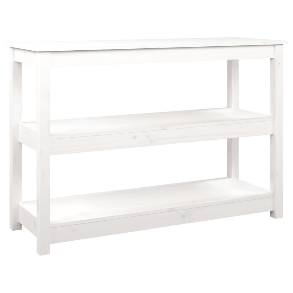 Wandtafel Massief Grenenhout 110 x 40 x 74 cm Wit