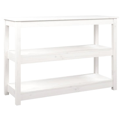 Wandtafel Massief Grenenhout 110 x 40 x 74 cm Wit