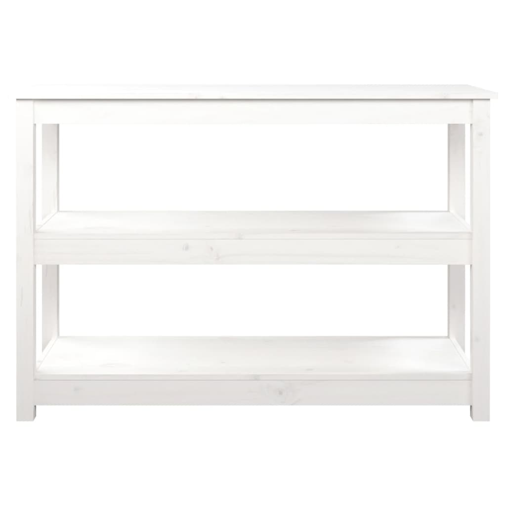 Wandtafel Massief Grenenhout 110 x 40 x 74 cm Wit