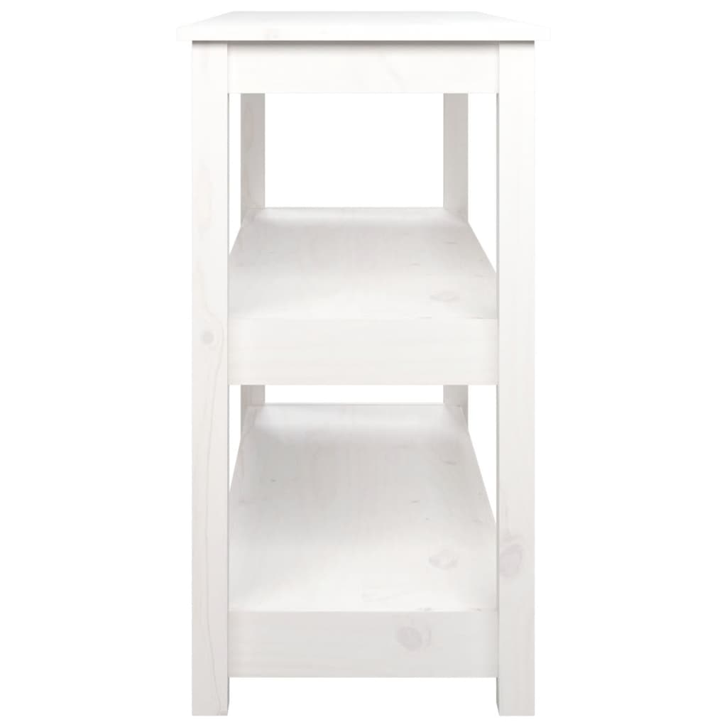 Wandtafel Massief Grenenhout 110 x 40 x 74 cm Wit