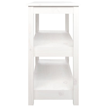 Wandtafel Massief Grenenhout 110 x 40 x 74 cm Wit
