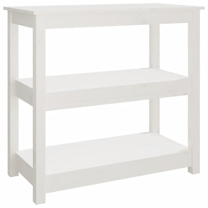 Wandtafel Massief Grenenhout 80 x 40 x 74 cm Wit