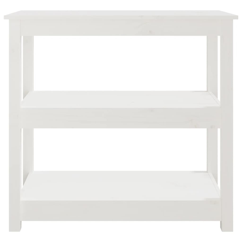 Wandtafel Massief Grenenhout 80 x 40 x 74 cm Wit