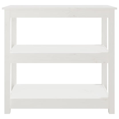 Wandtafel Massief Grenenhout 80 x 40 x 74 cm Wit