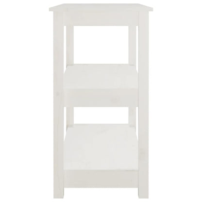 Wandtafel Massief Grenenhout 80 x 40 x 74 cm Wit