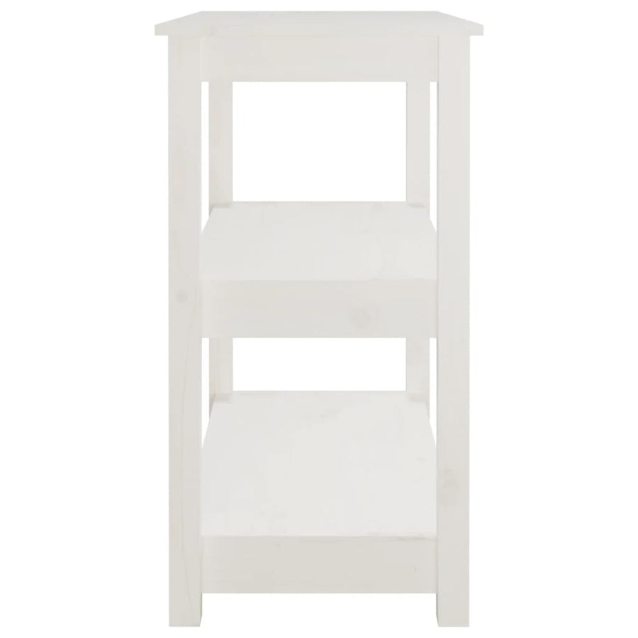 Wandtafel Massief Grenenhout 80 x 40 x 74 cm Wit