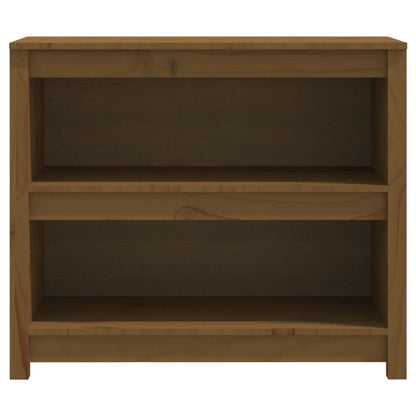 Boekenkast 80X35X68 Cm Massief Grenenhout Honingbruin