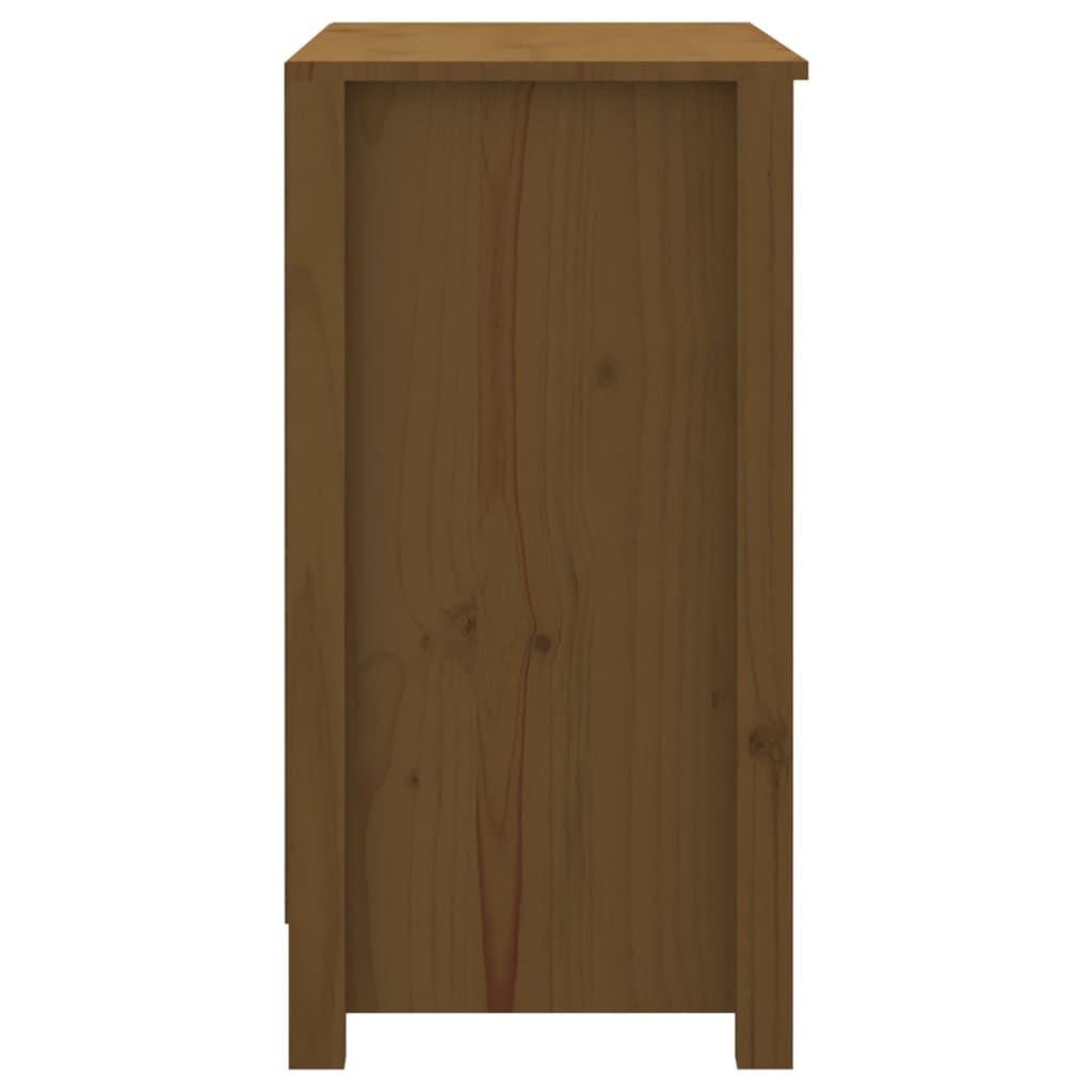 Boekenkast 80X35X68 Cm Massief Grenenhout Honingbruin