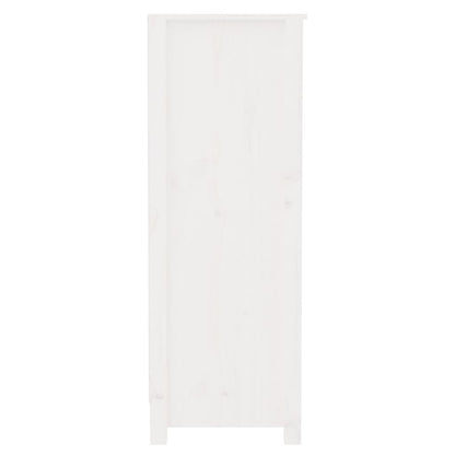 Boekenkast 80X35X Massief Grenenhout Wit 80 cm 97 cm