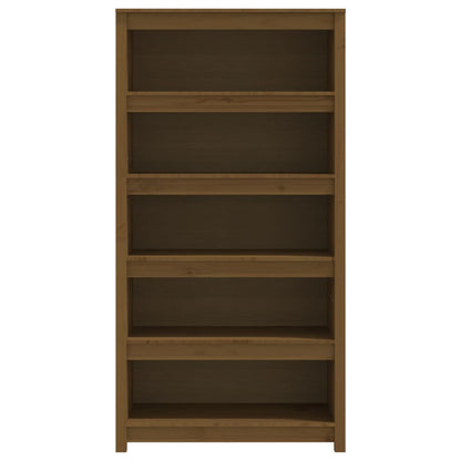 Boekenkast 80X35X154 Cm Massief Grenenhout Honingbruin