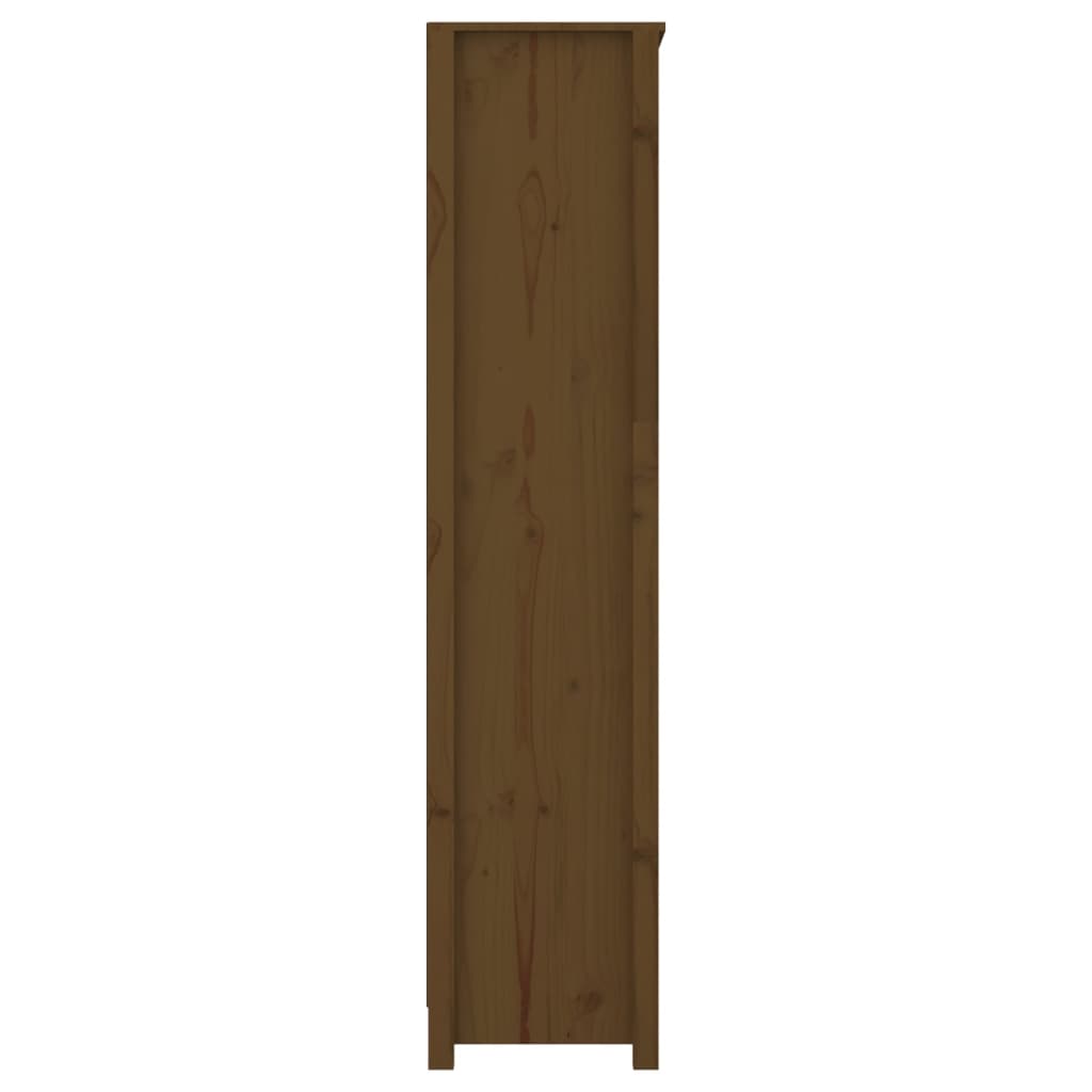 Boekenkast 80X35X154 Cm Massief Grenenhout Honingbruin