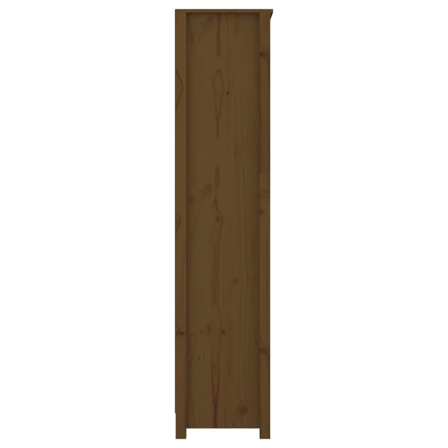 Boekenkast 80X35X154 Cm Massief Grenenhout Honingbruin