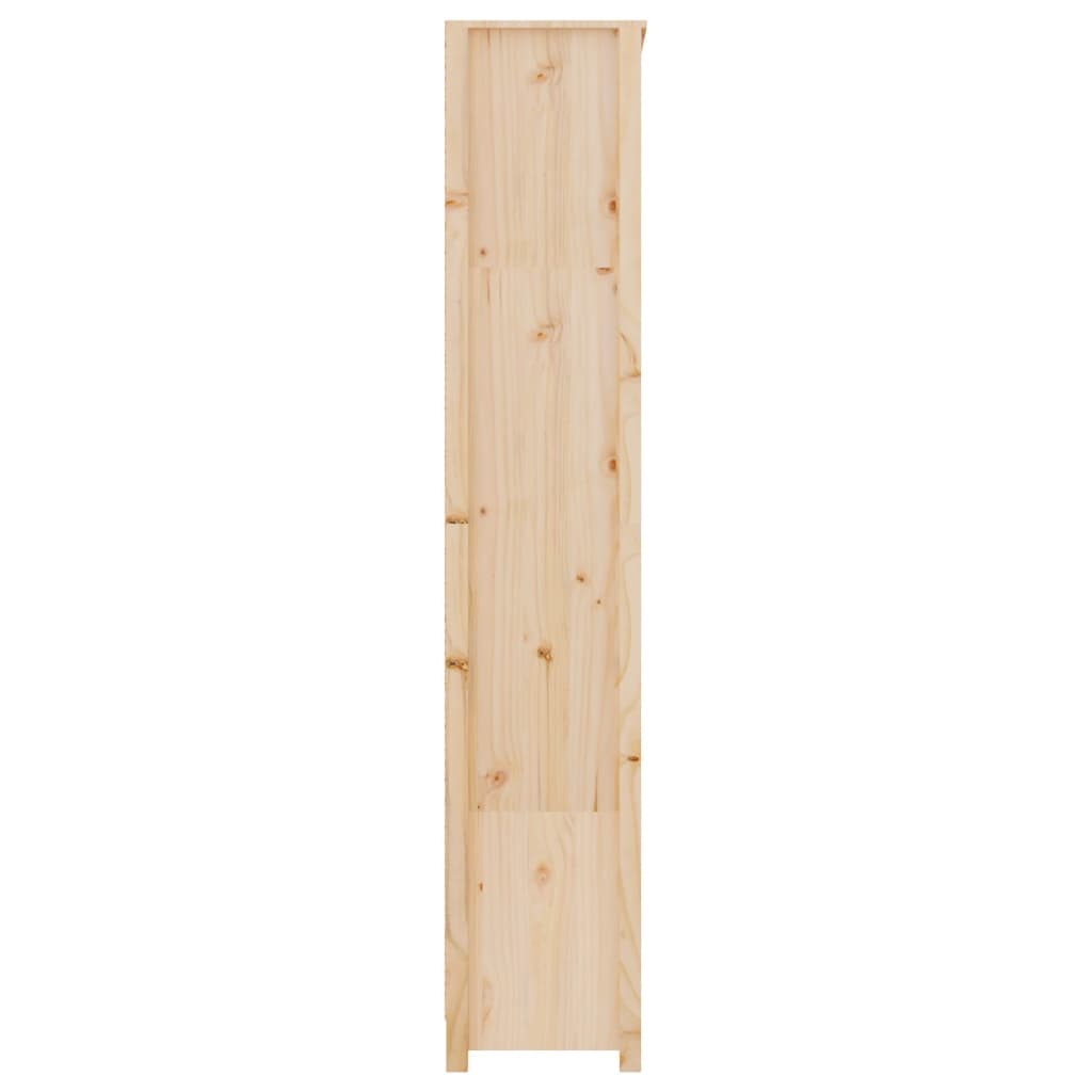 Boekenkast 80X35X183 Cm Massief Grenenhout 80 x 35 x 183 cm Naturel
