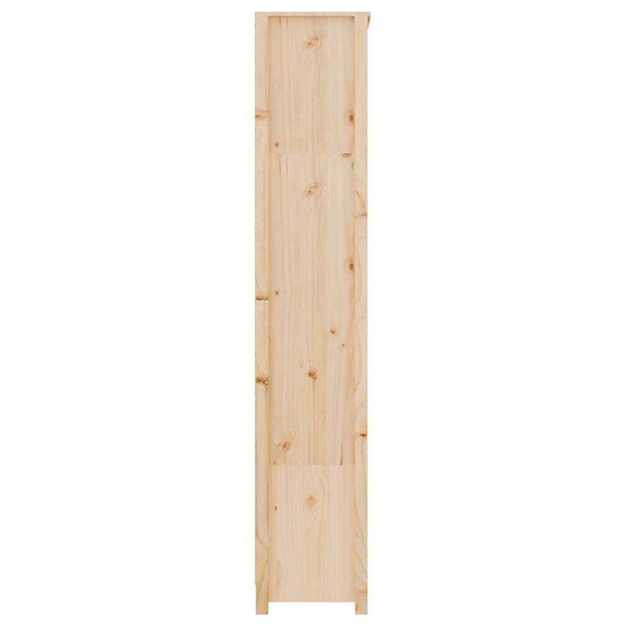 Boekenkast 80X35X183 Cm Massief Grenenhout 80 x 35 x 183 cm Naturel