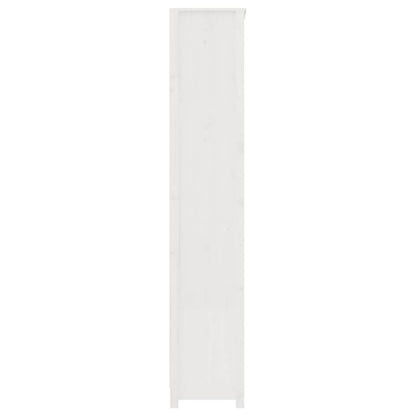 Boekenkast 80X35X183 Cm Massief Grenenhout Wit