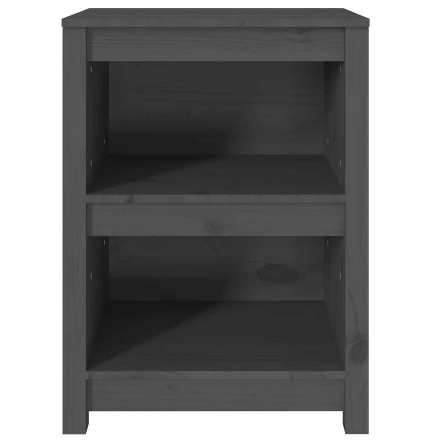 Boekenkast 50X35X68 Cm Massief Grenenhout Grijs