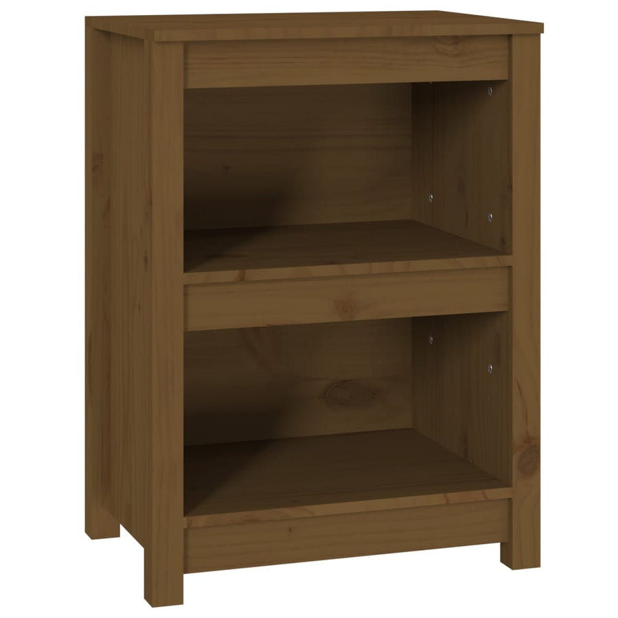 Boekenkast 50X35X68 Cm Massief Grenenhout Honingbruin