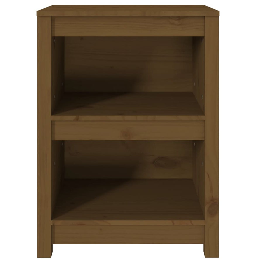 Boekenkast 50X35X68 Cm Massief Grenenhout Honingbruin