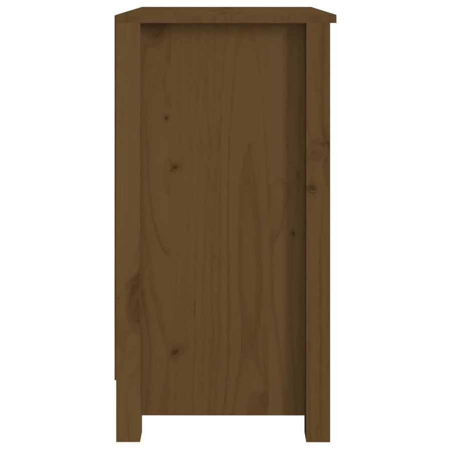 Boekenkast 50X35X68 Cm Massief Grenenhout Honingbruin