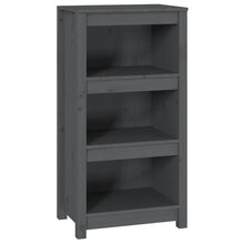 Boekenkast 50X35X97 Cm Massief Grenenhout Grijs