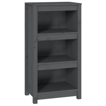 Boekenkast 50X35X97 Cm Massief Grenenhout Grijs