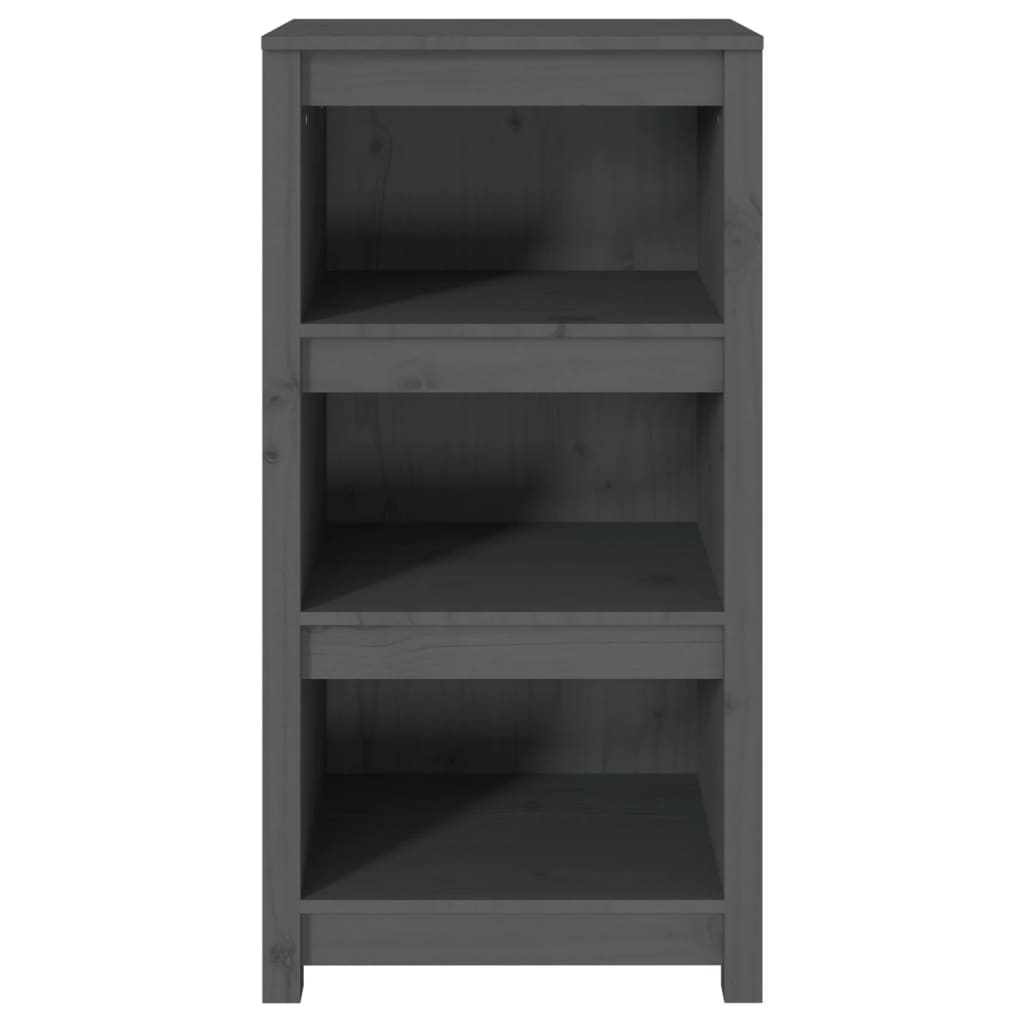 Boekenkast 50X35X97 Cm Massief Grenenhout Grijs