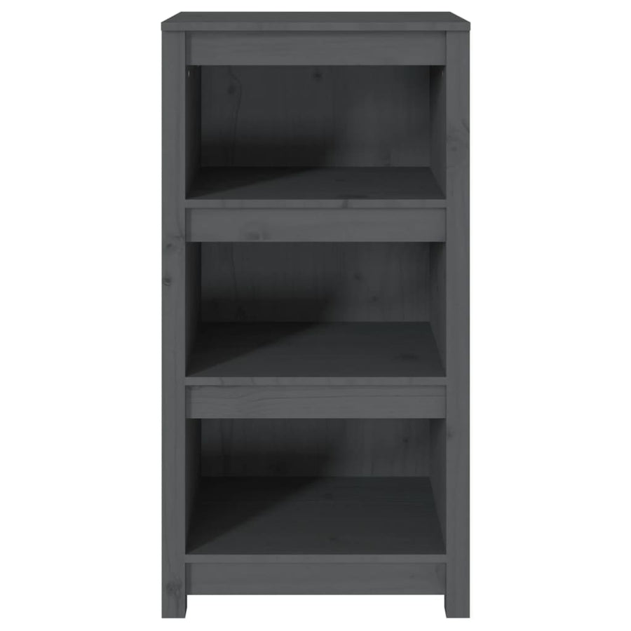 Boekenkast 50X35X97 Cm Massief Grenenhout Grijs