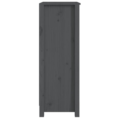 Boekenkast 50X35X97 Cm Massief Grenenhout Grijs