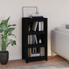 Bookcase 50x35x97 cm solid pinewood black