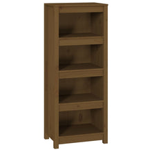 Boekenkast 50X35X125,5 Cm Massief Grenenhout Honingbruin