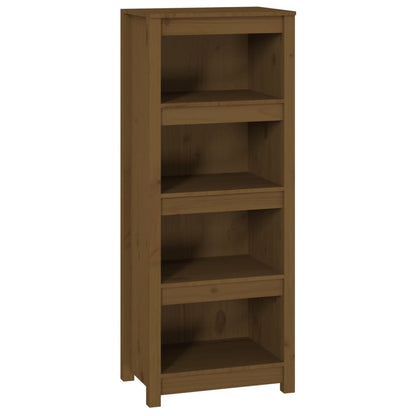 Boekenkast 50X35X125,5 Cm Massief Grenenhout Honingbruin