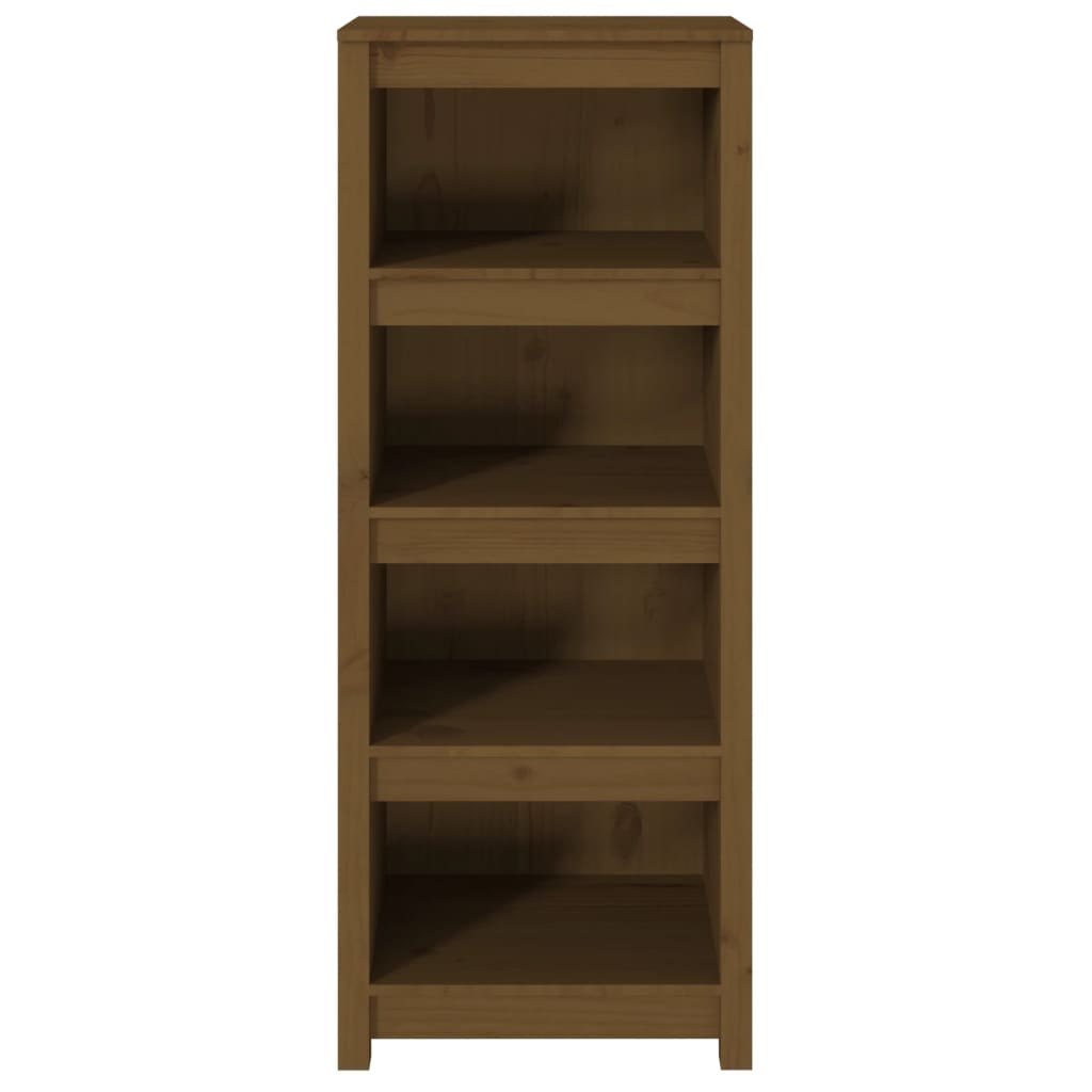 Boekenkast 50X35X125,5 Cm Massief Grenenhout Honingbruin