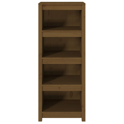 Boekenkast 50X35X125,5 Cm Massief Grenenhout Honingbruin