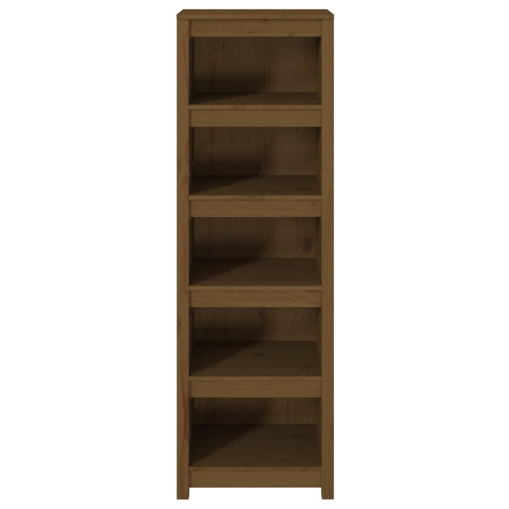 Boekenkast 50X35X154 Cm Massief Grenenhout Honingbruin